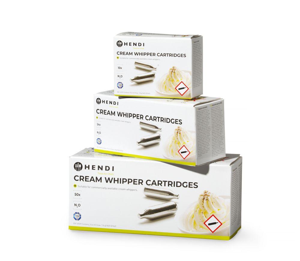 Cartouches pour siphon à chantilly, HENDI, 24 u