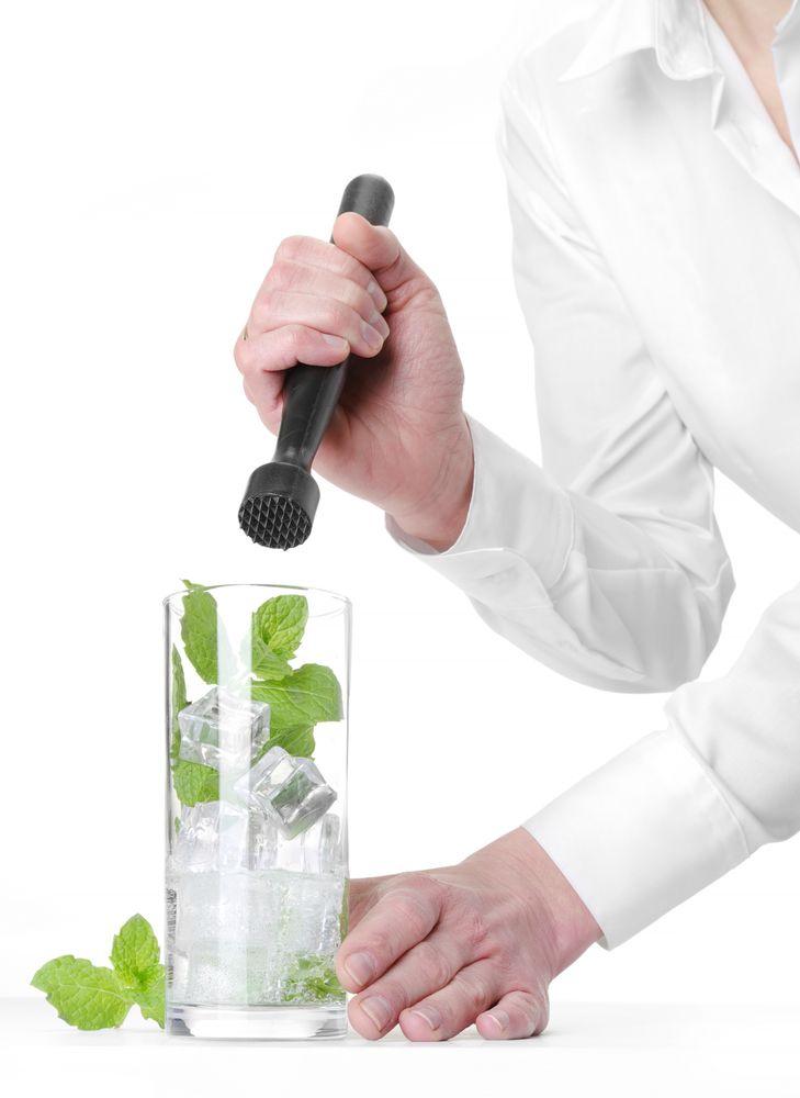 Pilon à cocktail, Bar up, Tête pointue, Noir, ø34x207mm