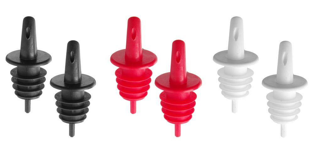 Bec-verseur à écoulement libre - set de 6, Bar up, 2 bleu, 2 rouge, 2 vert, 6 u