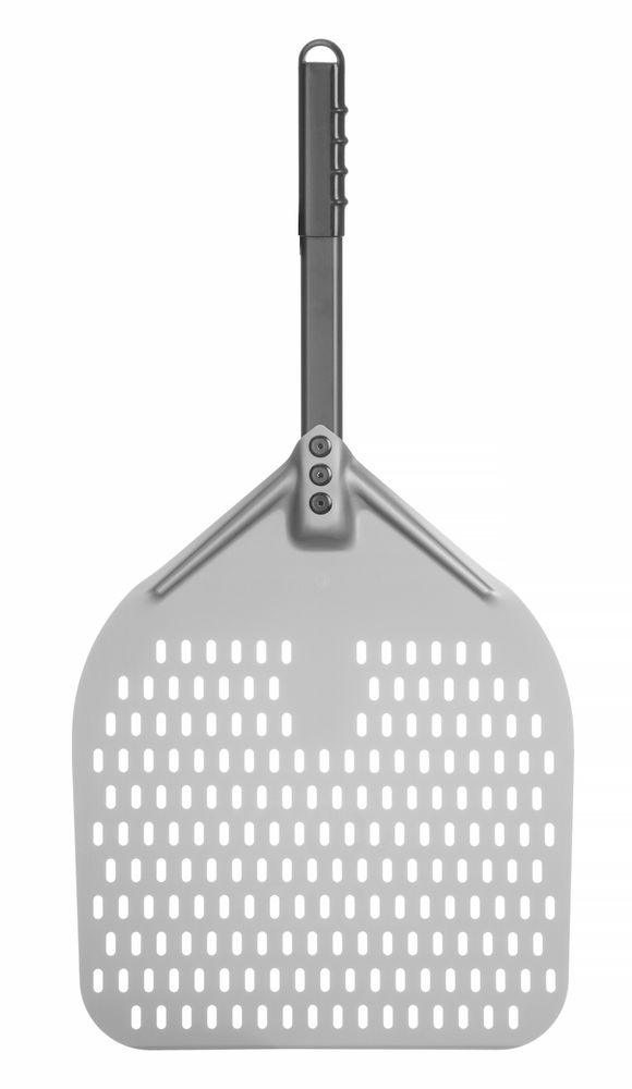 Pelle à pizza carrée perforée avec manche court, HENDI, 350x710mm