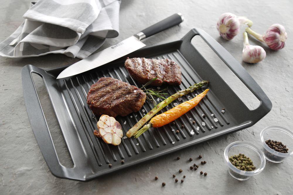 Grill pour plaque de cuisson à induction, HENDI, 390x260x(H)35mm
