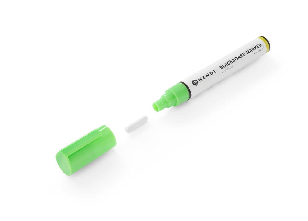 Feutres à craie 6 mm, HENDI, 5 feutres blancs