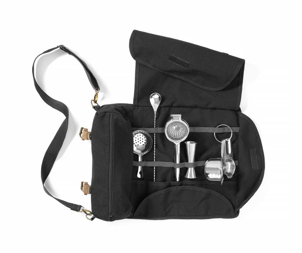 Sac barman, Bar up, Noir, 210x370x(H)70mm