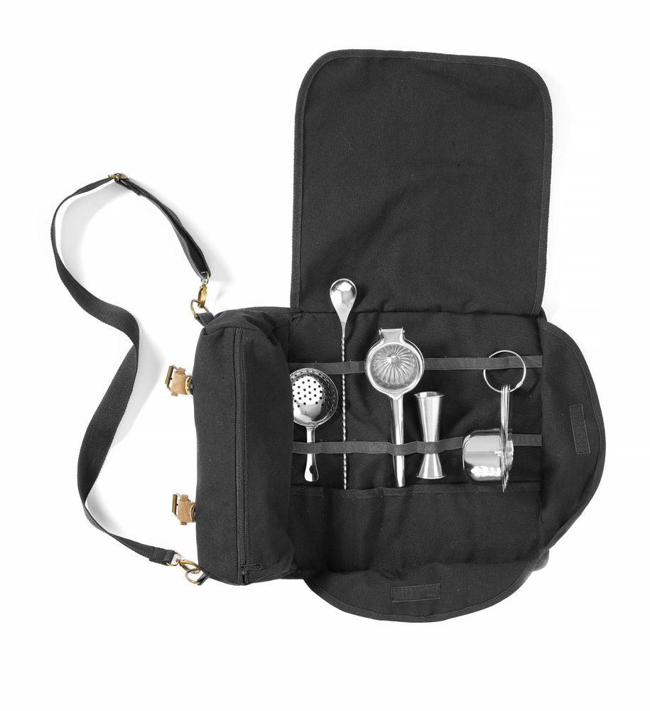 Sac barman, Bar up, Noir, 210x370x(H)70mm