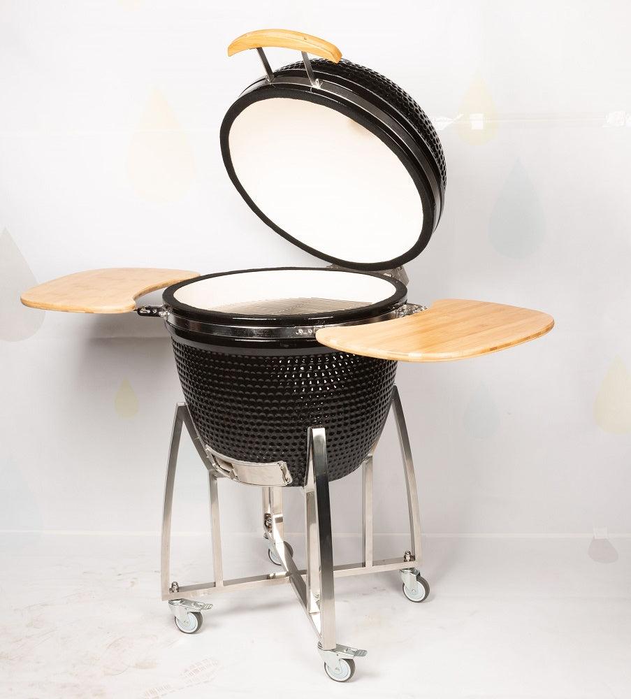 Barbecue Kamado polyvalent en acier CombiSteel Noir. - FRANCE CHR