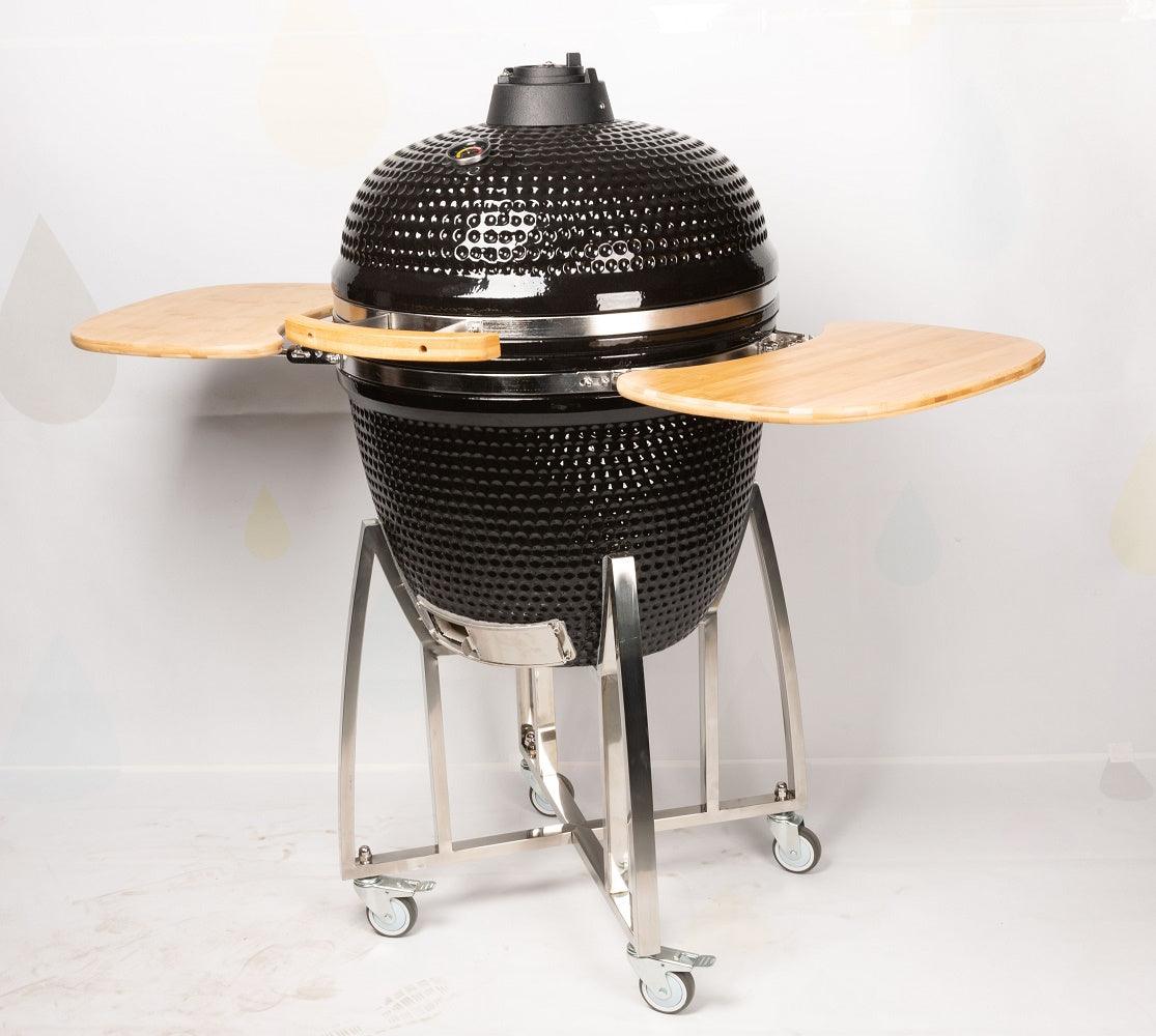 Barbecue Kamado polyvalent en acier CombiSteel Noir. - FRANCE CHR