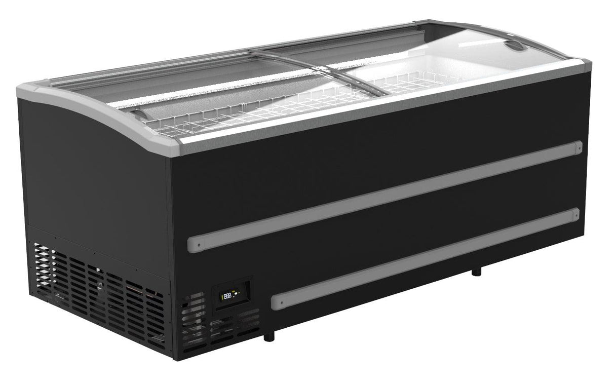 Congélateur Bahut Automatique pour Supermarché Noir - FRANCE CHR