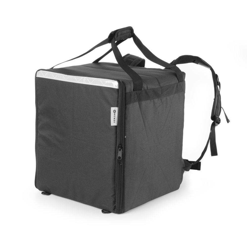 Sac à dos isotherme transport alimentaire, HENDI, 75,2L, Noir, 410x410x(H)480mm