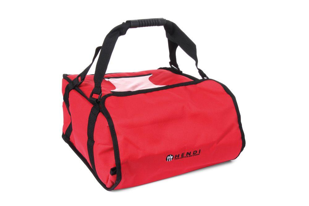 Sac à transport pizza 35 cm, HENDI, 4 boîtes, 370x370x(H)210mm