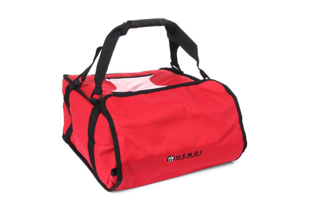 Sac à transport pizza 35 cm, HENDI, 4 boîtes, 370x370x(H)210mm