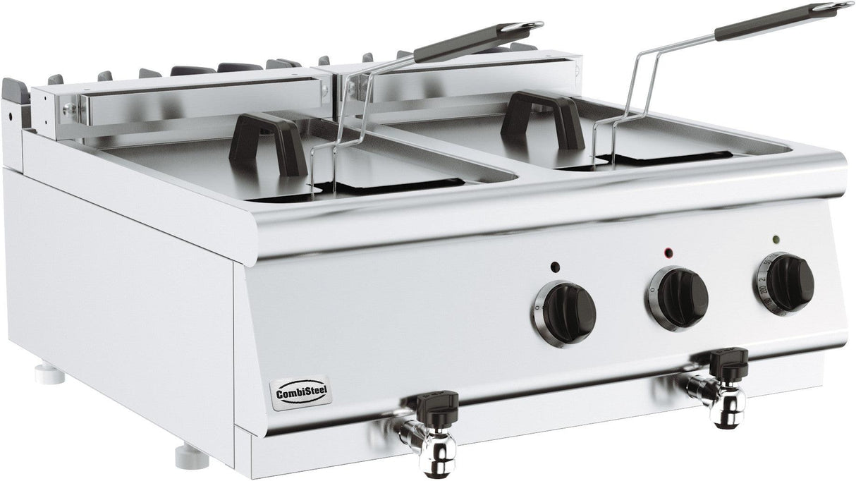 Friteuse professionnelle 2x10L: des frites croustillantes en abondance. - FRANCE CHR
