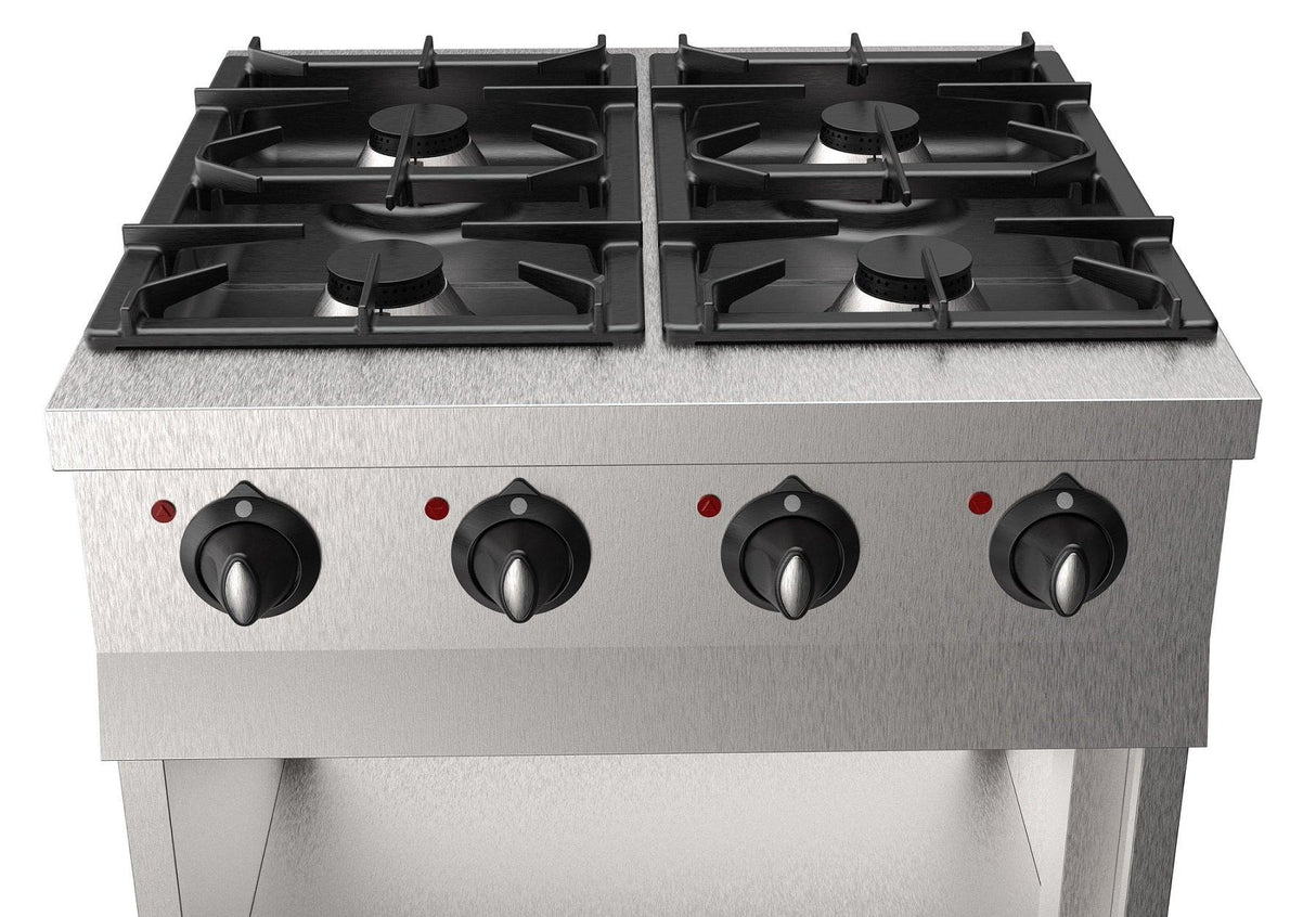 Cuisinière à gaz Base 700: Performance et durabilité pour votre cuisine professionnelle. - FRANCE CHR