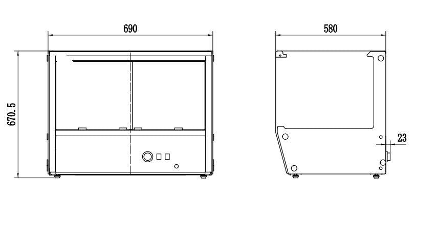 Vitrine Chauffante de 174L - FRANCE CHR