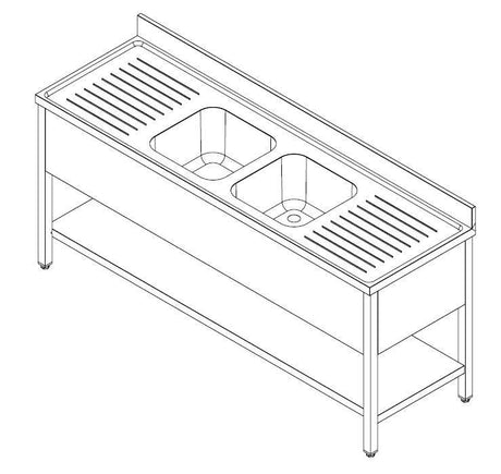 Étagère Évier Modulable 2 en 1 - CombiSteel - FRANCE CHR
