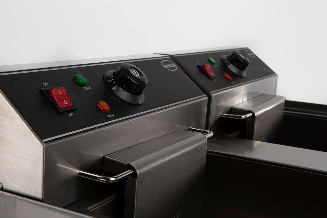 Friteuse électrique 2x10 L performante et polyvalente - FRANCE CHR