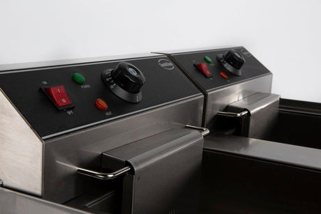 Friteuse électrique 2x10 L performante et polyvalente - FRANCE CHR