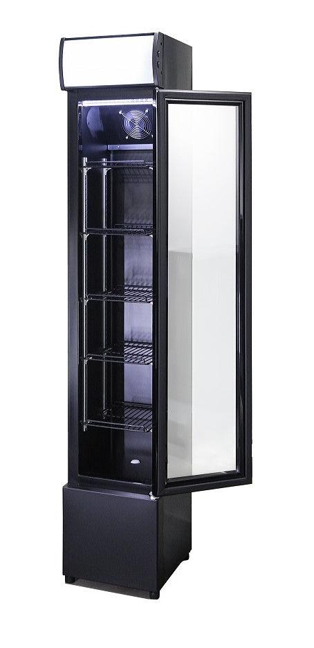 Réfrigérateur Élégant en Verre Noir - FRANCE CHR