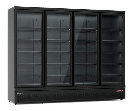 Réfrigérateur Luxe Noir 4 Portes - FRANCE CHR