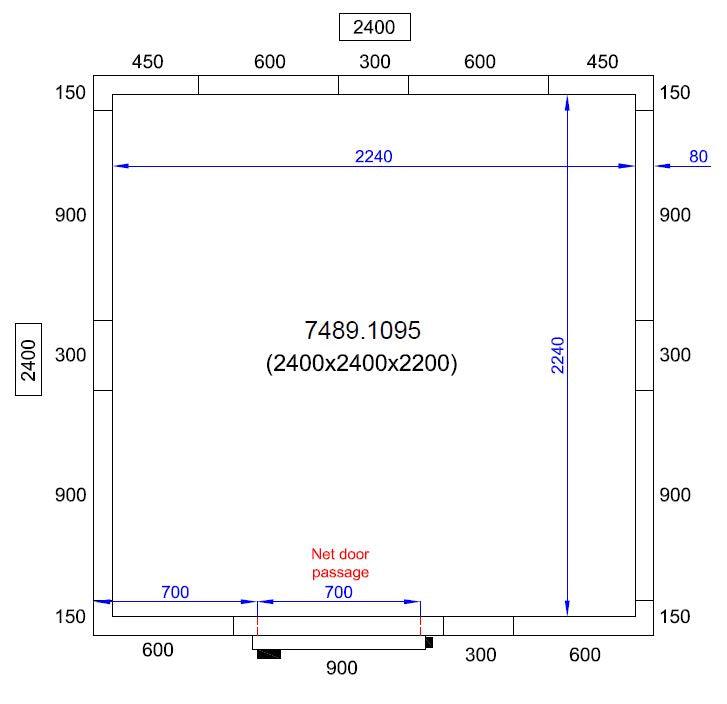 Chambre Froide CombiSteelPro 2400x2400x2200 - Transport sur Demande - FRANCE CHR