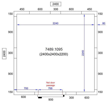 Chambre Froide CombiSteelPro 2400x2400x2200 - Transport sur Demande - FRANCE CHR
