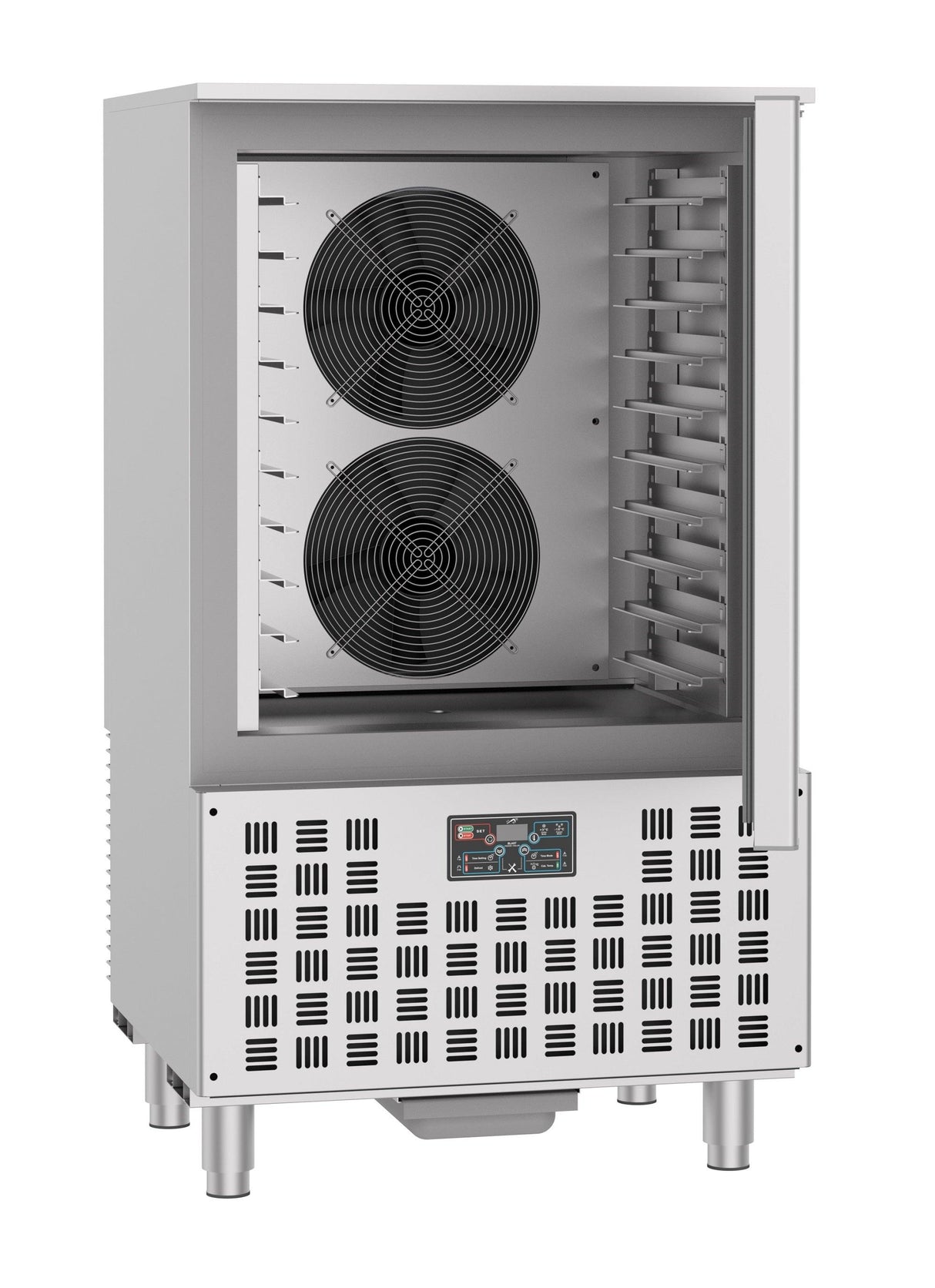 Réfrigérateur professionnel 10x 1/1GN en acier inoxydable. - FRANCE CHR