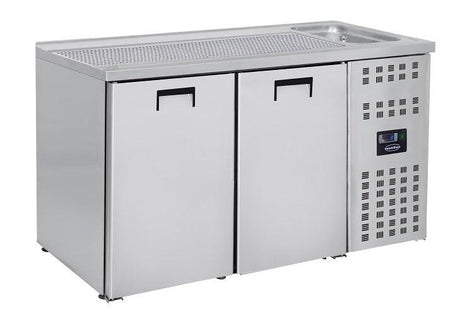 Réfrigérateur à bière double porte en acier inoxydable 430. - FRANCE CHR