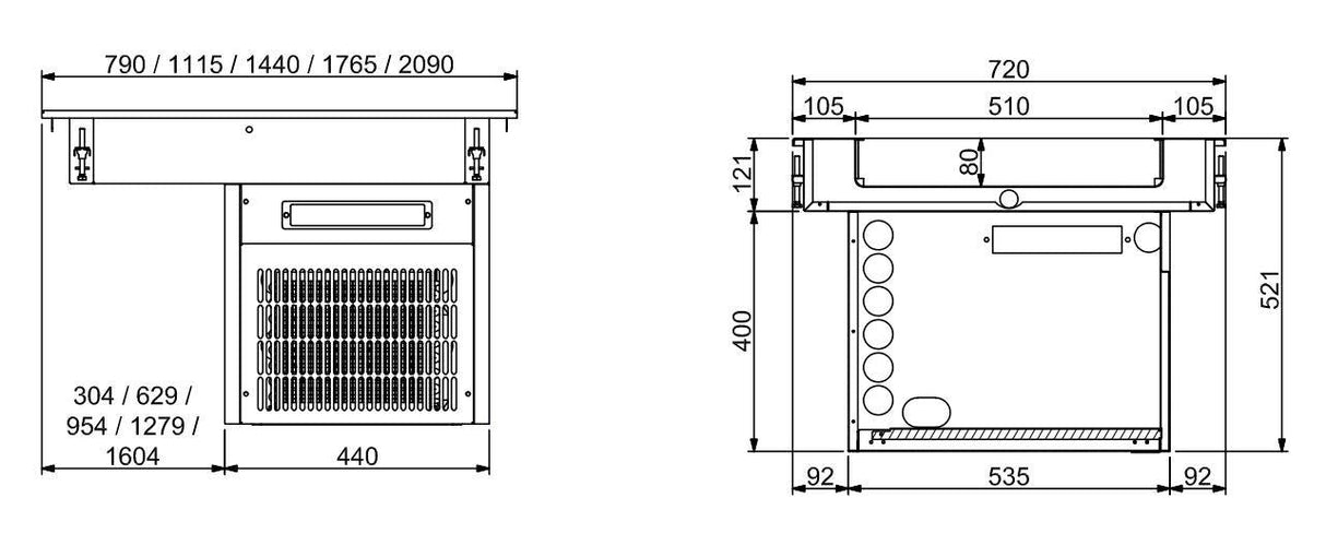 Cuve Réfrigérée 5/1 - 80MM: La Solution Fraîcheur Pratique. - FRANCE CHR