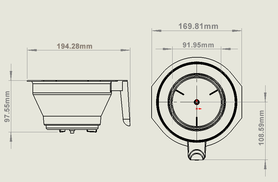 Porte-filtre à café en polypropylène de qualité supérieure. - FRANCE CHR
