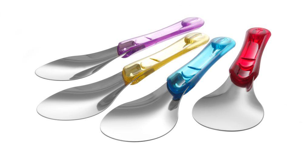 Spatule à glace avec manche en Tritan, HENDI, Bleu, (L)260mm