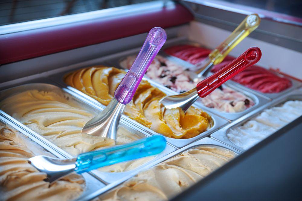 Spatule à glace avec manche en Tritan, HENDI, Rouge, (L)260mm