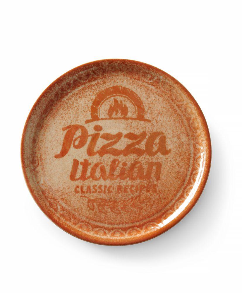 Assiette à pizza Recipe Collection Brick Red, HENDI, Rouge, ø330mm