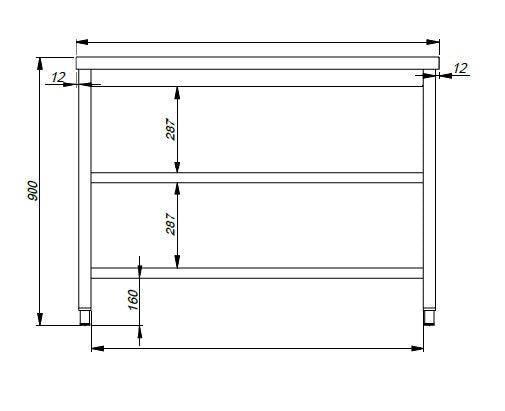 Plan de Travail Étagères Doubles - CombiSteel - FRANCE CHR