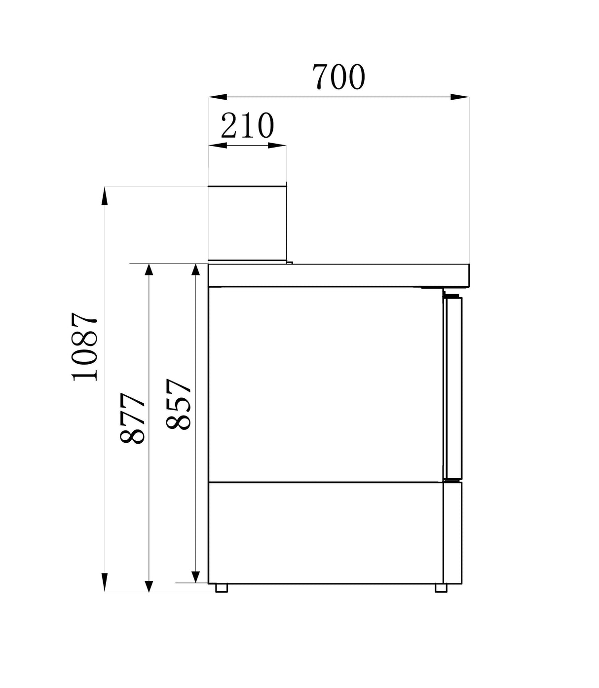 Table de préparation pour pizza à deux portes en acier inoxydable. - FRANCE CHR