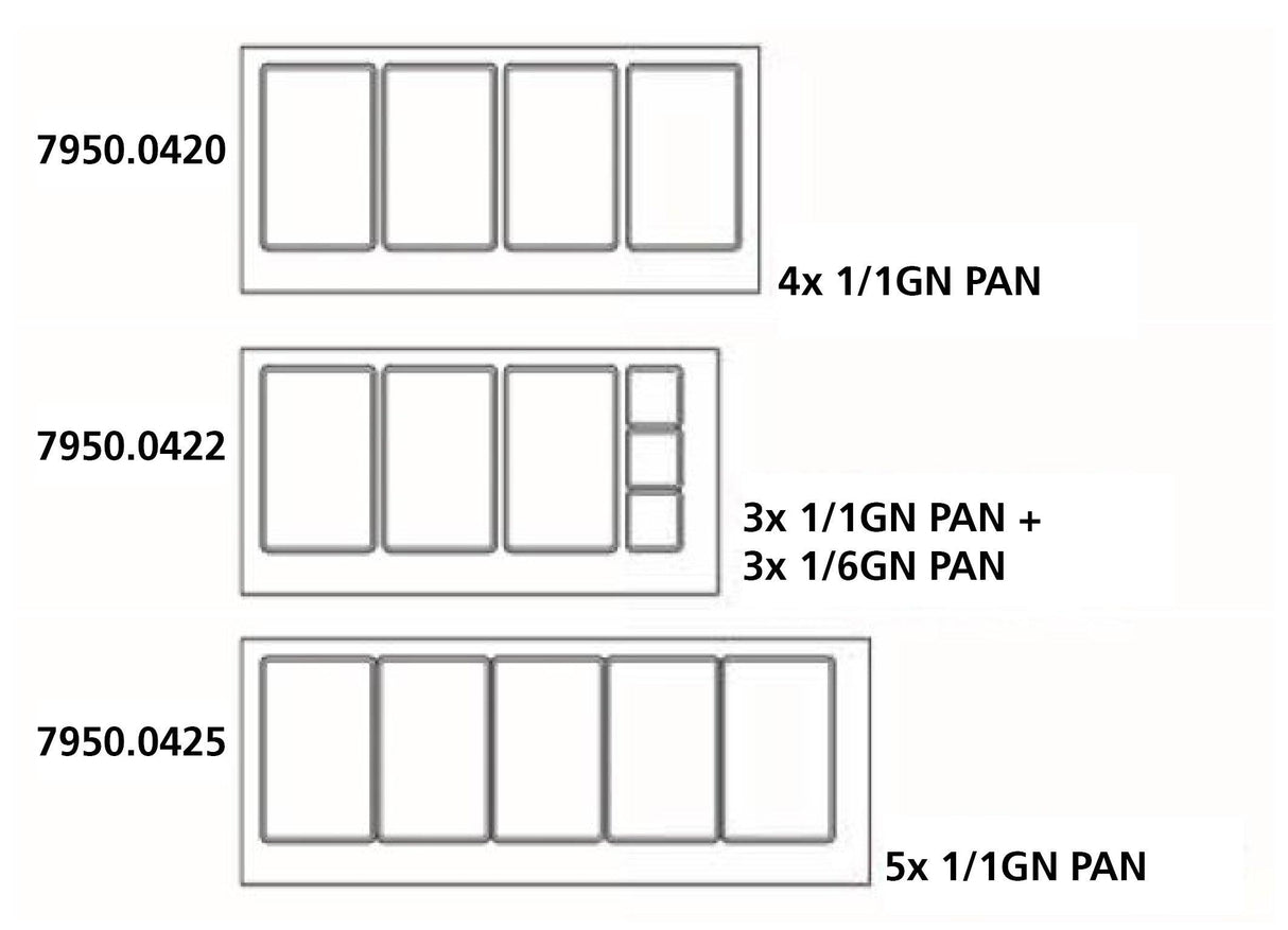 Table réfrigérée 3 portes avec verre et récipient GN 5x 1/1. - FRANCE CHR