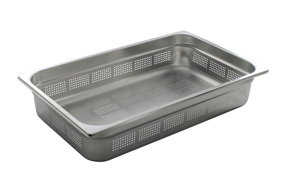 Bac gastronorme GN 1/1 perforé, HENDI, Profi Line, GN 1/1, 14L, (H)100mm