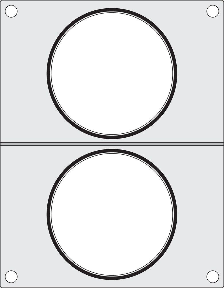 Matrice de scellage HENDI, HENDI, 2 x récipient rond ø115 mm