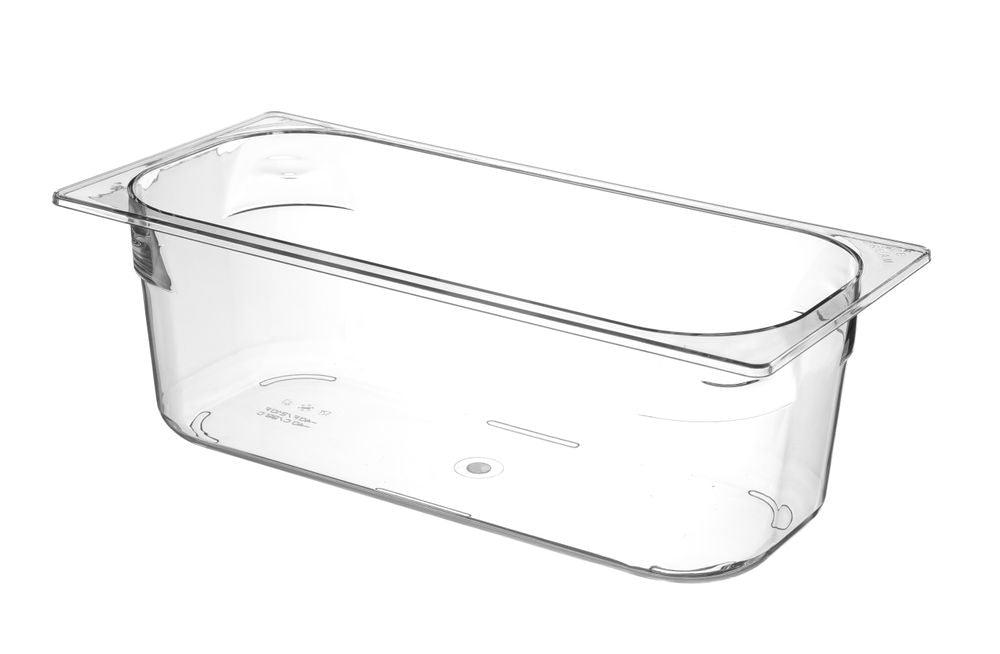 Bac à glace polycarbonate, HENDI, 5L, Transparent, 360x250x(H)80mm