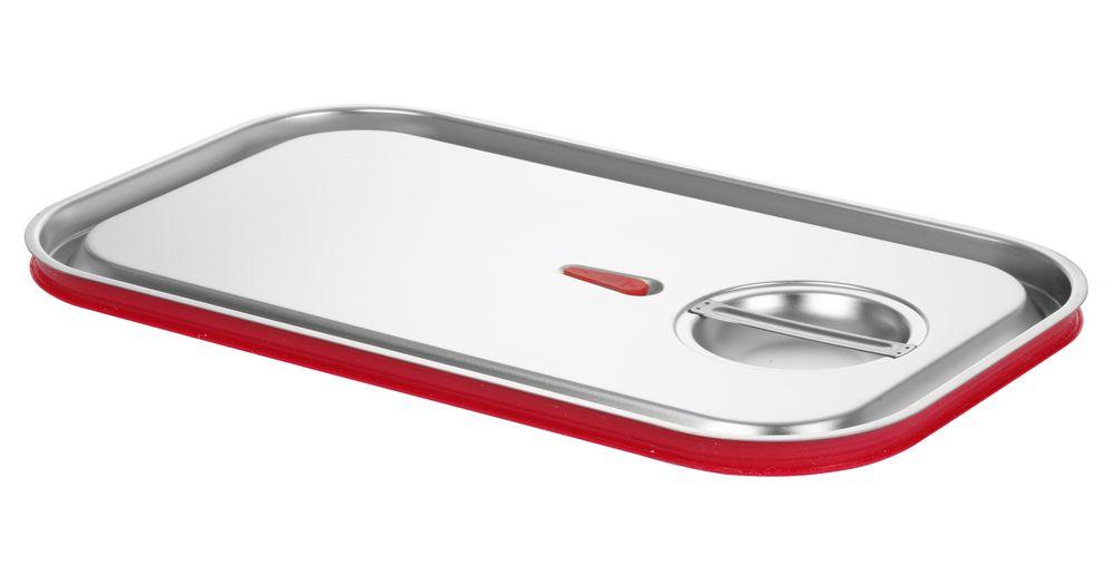 Couvercle gastronorme avec bord en silicone, HENDI, Kitchen Line, GN 1/4, 265x162mm