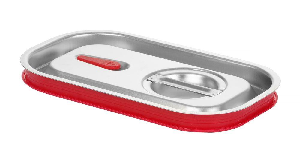 Couvercle gastronorme avec bord en silicone, HENDI, Kitchen Line, GN 1/2, 265x325mm