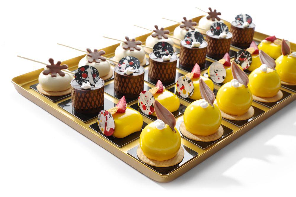 Plateau de présentation couleur or, HENDI, 400x300x(H)20mm