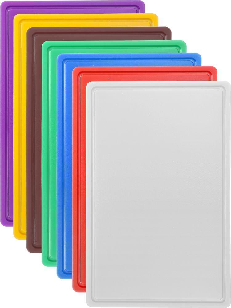 Planche à découper HACCP Gastronorme 1/1, HENDI, GN 1/1, Rouge, 530x325mm