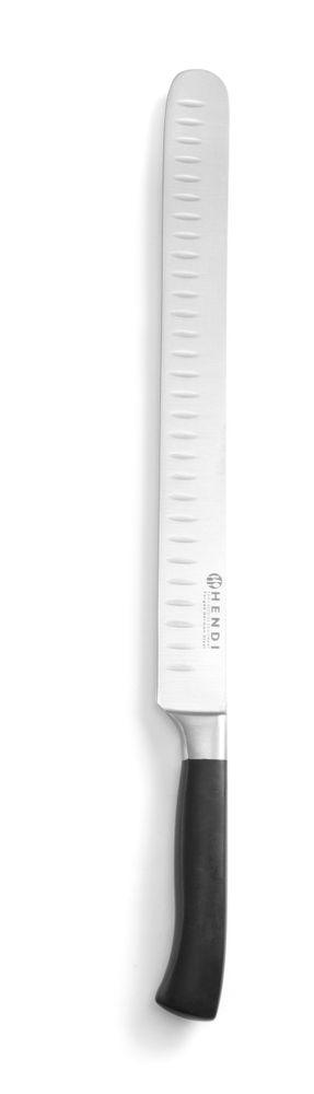 Couteau à jambon et saumon, HENDI, Profi Line, Alvéolé, Noir, (L)430mm