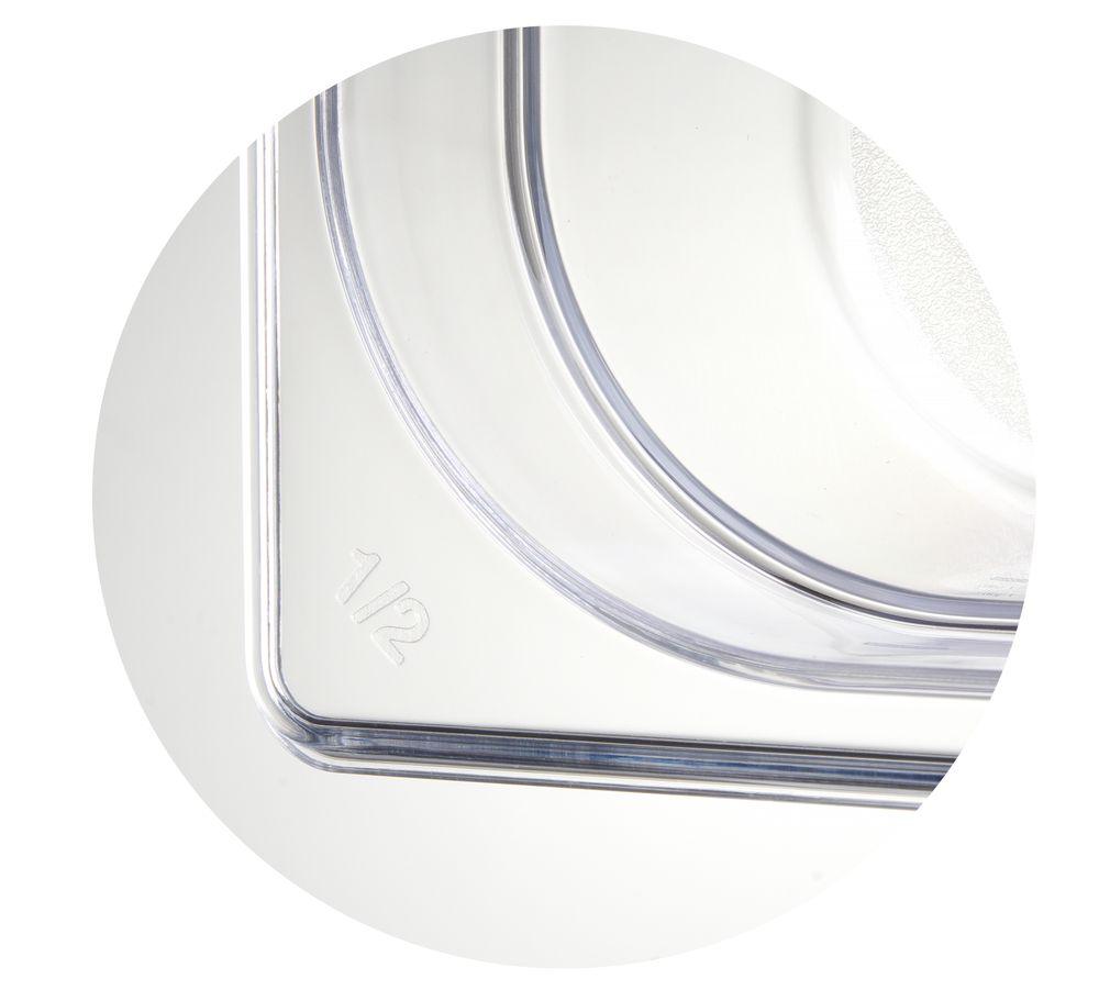 Bac Gastronorme 1/2, HENDI, Profi Line, GN 1/2, 6,5L, Transparent, 325x265x(H)100mm