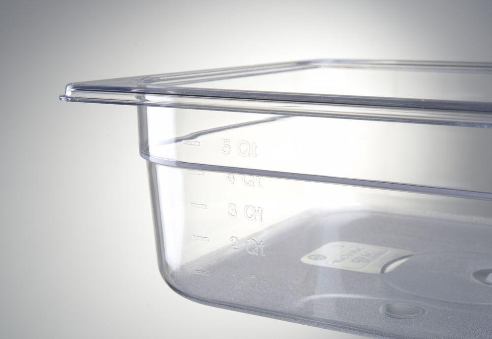 Bac Gastronorme 1/2, HENDI, Profi Line, GN 1/2, 6,5L, Transparent, 325x265x(H)100mm