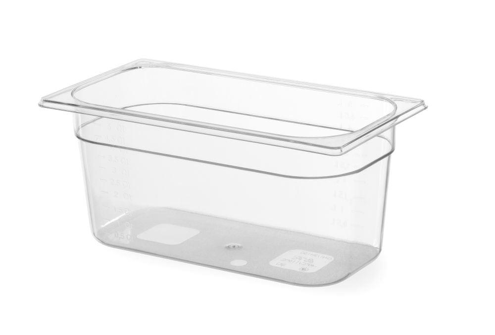 Bac Gastronorme 1/3, HENDI, Profi Line, GN 1/3, 5,7L, Transparent, 325x176x(H)150mm