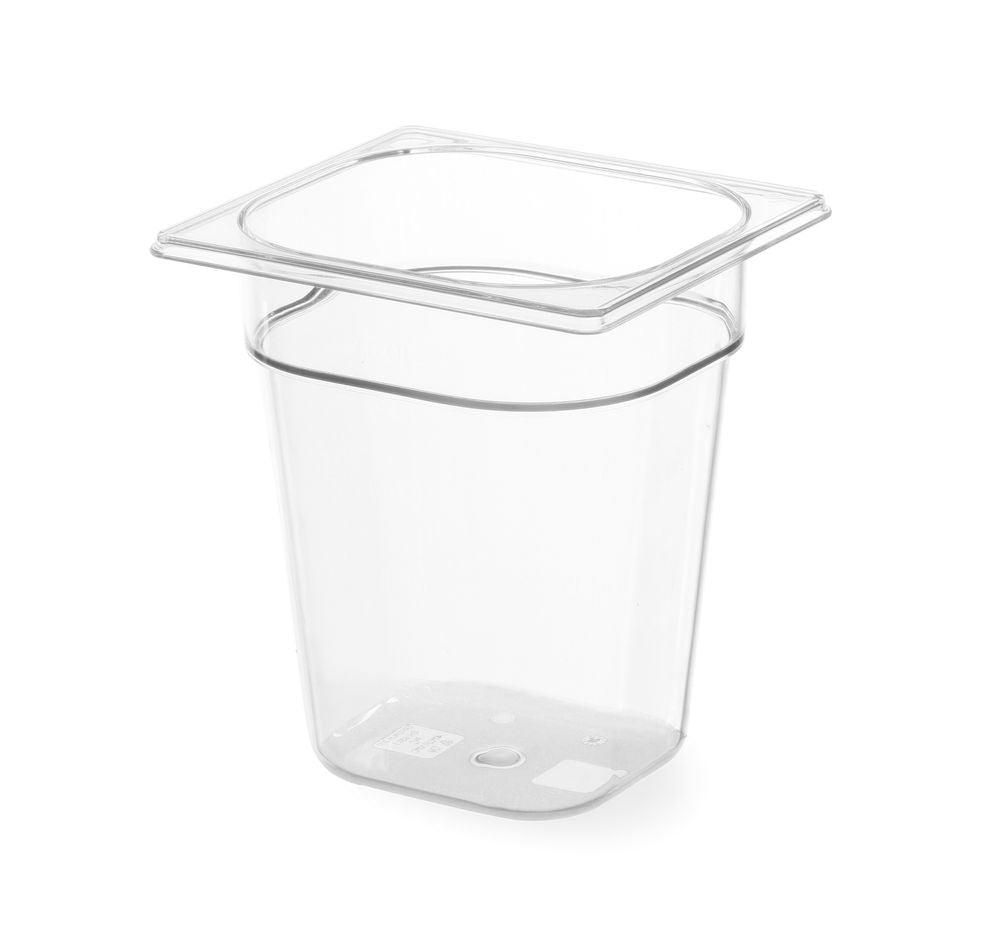 Bac Gastronorme 1/6, HENDI, Profi Line, GN 1/6, 3,4L, Transparent, 176x162x(H)200mm