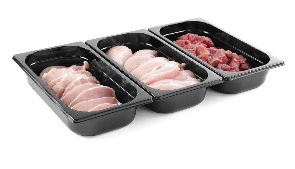 Bac gastronorme 1/3, HENDI, Profi Line, GN 1/3, 2,5L, Noir, 325x176x(H)65mm