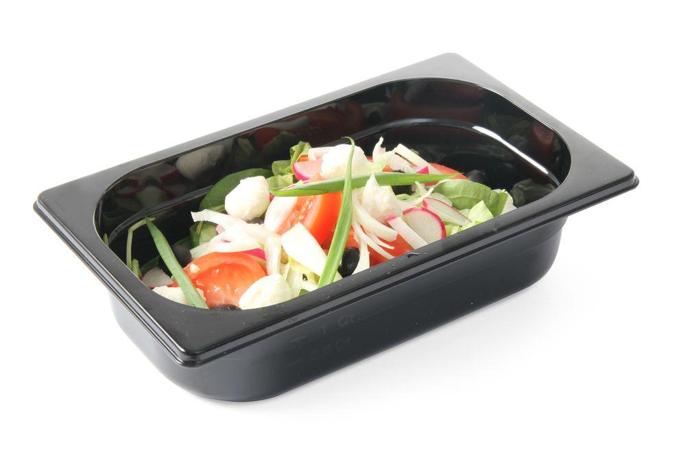 Bac gastronorme 1/4, HENDI, Profi Line, GN 1/4, 1,8L, Noir, 265x162x(H)65mm