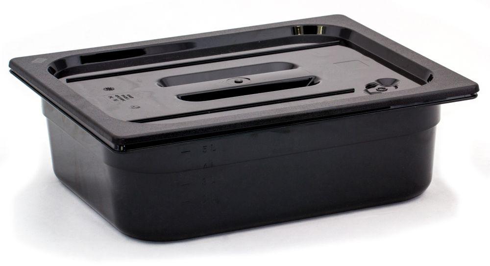 Couvercle gastronorme, HENDI, GN 1/2, Noir, 325x265mm