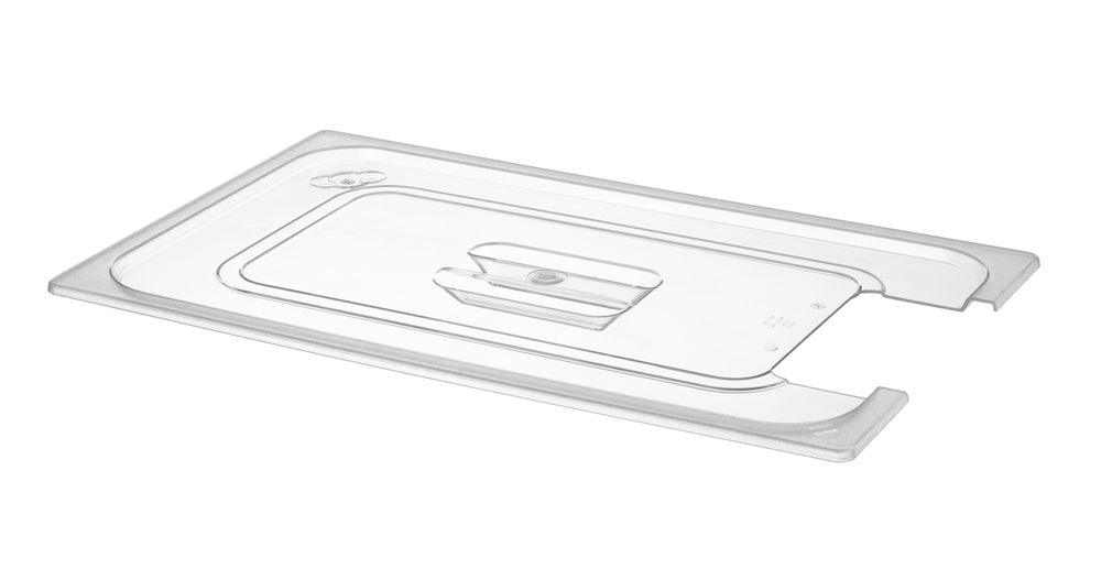 Couvercle gastronorme avec encoche pour thermoplongeur, HENDI, GN 1/1, Transparent, 530x325mm
